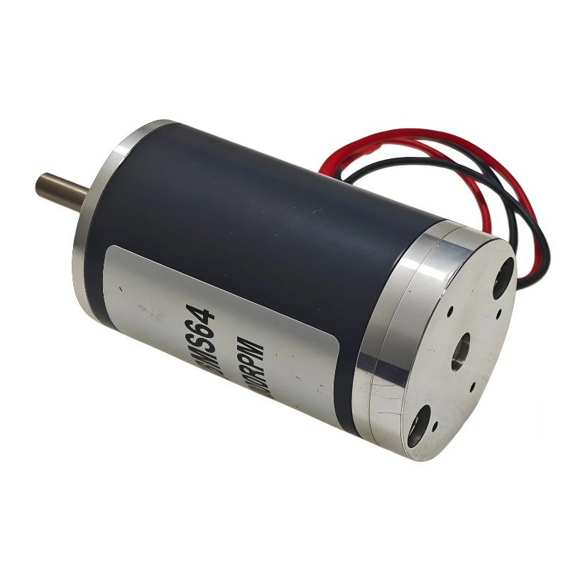 12V micro permanent magnet DC brushed motor 24V adjustable high power forward reverse carbon brush motor XC38MS64 Ball bearing