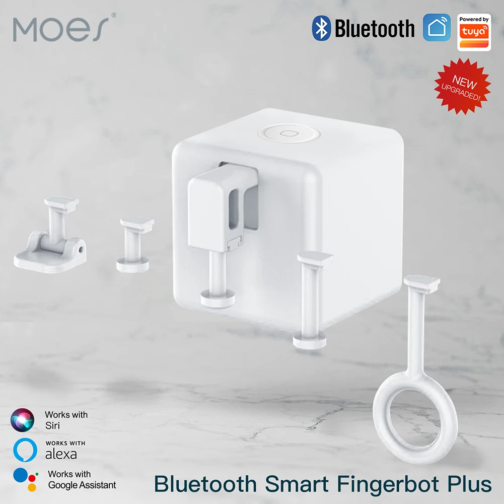 MOES Tuya Smart Bluetooth Fingerbot Switch Button Pusher Smart Life App Voice Control via Alexa, Google Assistant