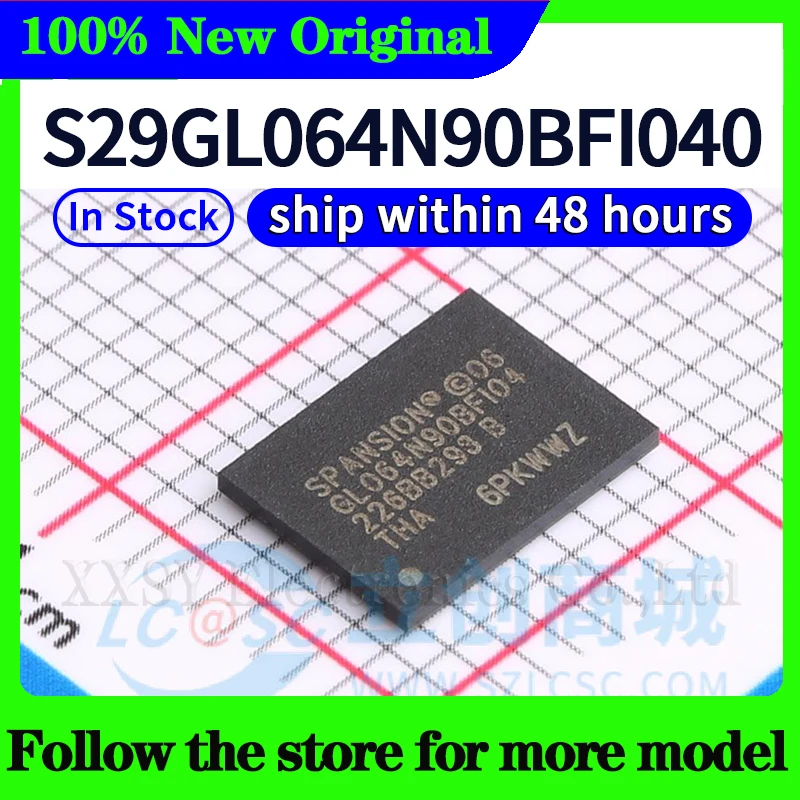 

S29GL064N90BFI040 High quality New