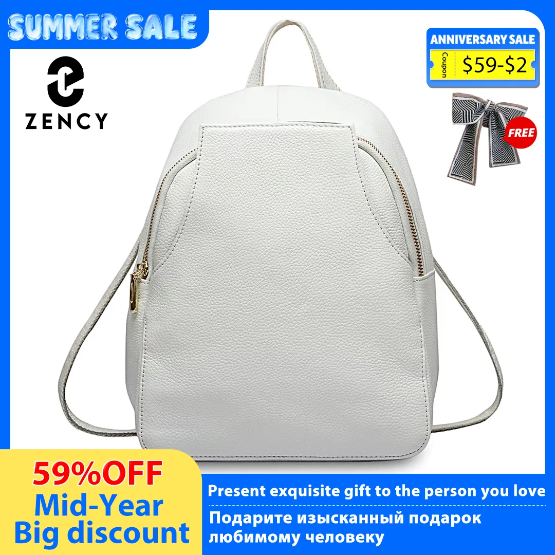 Zaini da donna in vera pelle Zency borse da viaggio moda donna zaino da festa quotidiana Femal zaino da ragazza stile Preppy