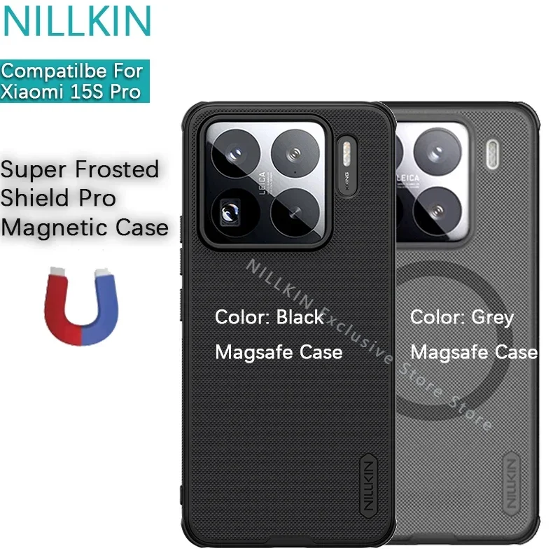 

Чехол Nillkin для Xiaomi 15S Pro/Mi 15S Pro Super Frosted Shield Pro, магнитный защитный чехол для телефона Magsafe
