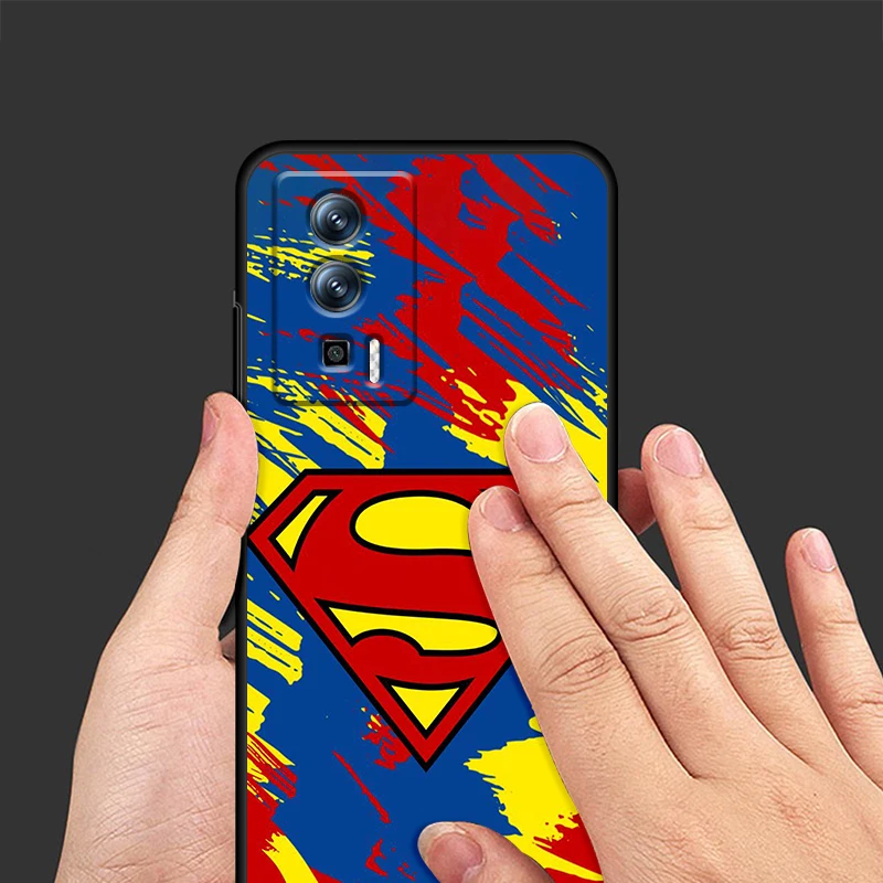 Luxury S-Supermans Comics Cool For Xiaomi Redmi 9A 9C 9AT 10C 9 9T 10 12C 13C A3 12 K60 A1 K50 K40 5G Black Back Phone Case