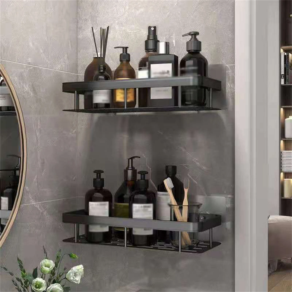 1 Piece Thickened Wall-mounted Practical Bathroom Shelf Can Store Toiletries Reasonable Management Of Bathroom Space