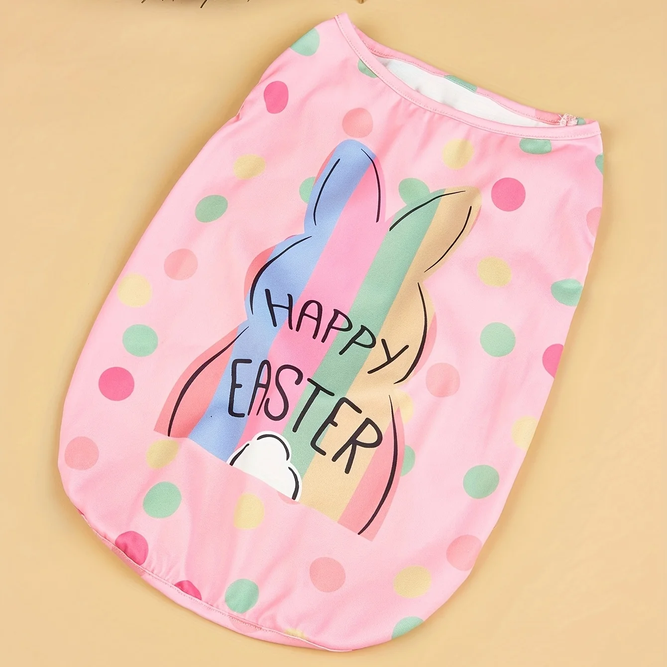 Easter Dog Vest Everyday Dog Hoodie and Holiday Pink Pet T-shirt for Small Dogs and Cats