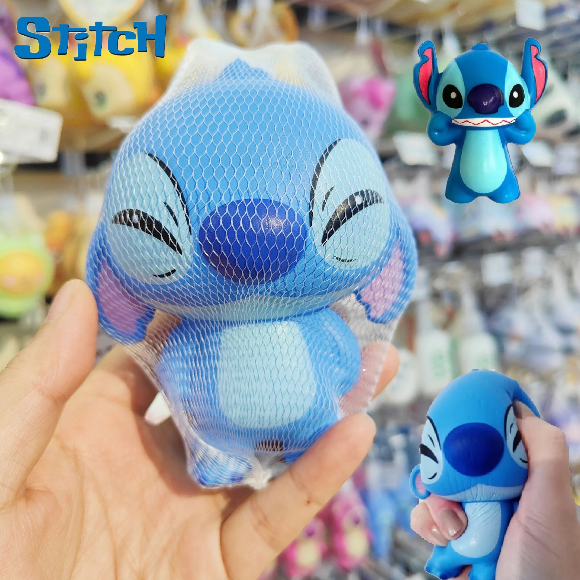 Фигурка из мультфильма «Ститч» Disney, декомпрессионная Мягкая кукла с медленным восстановлением формы, мультяшная детская игрушка для мальчиков и девочек, подарок для детей