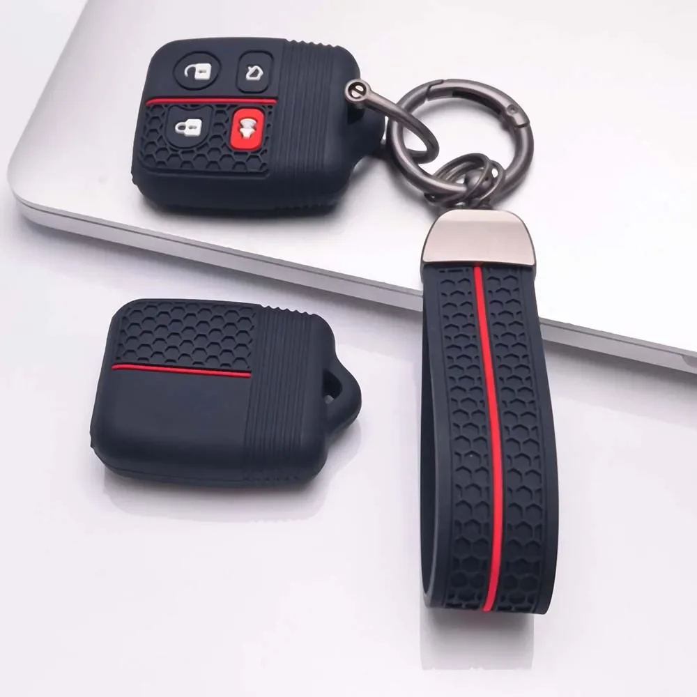 3/4 Buttons for Ford Transit MK6 Connect 2000 2001 2002 2003 2004 2005 2006 Silicone Car Remote Key Shell Case Fob Cover - view 4