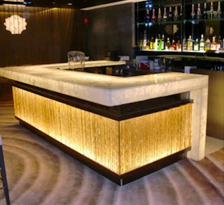 solid surface marble stone bar counter bar counter nightclub furniture designs with led