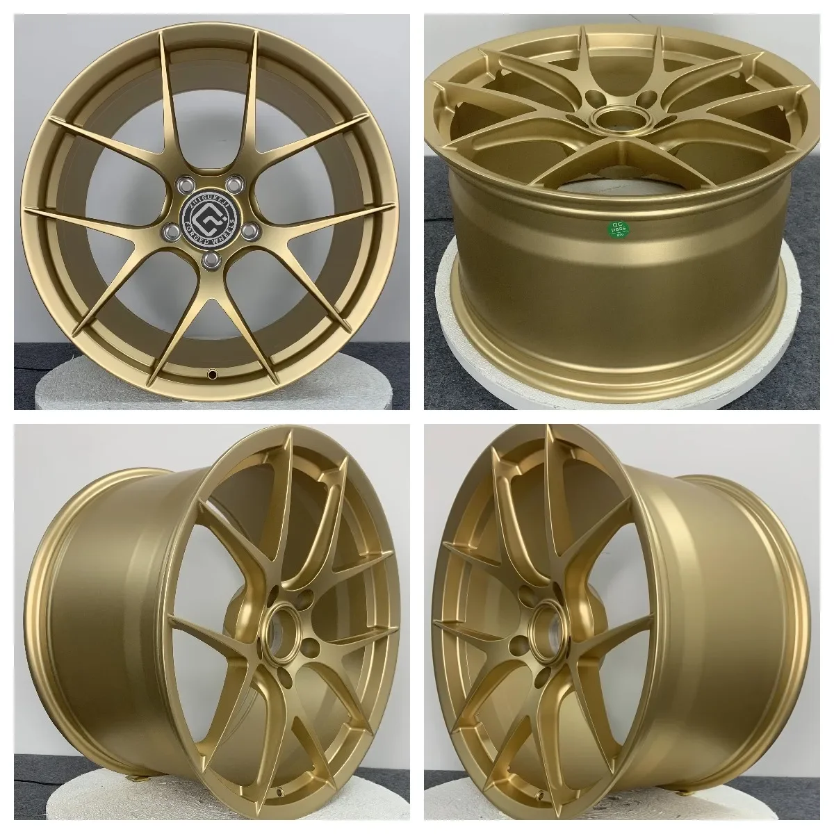 Customizable Forged Alloy Wheels 6061 T6 Material 16-22 Inch Matte Titanium Polished GOLD Rim 5X130 PCD 20mm or 30mm ET