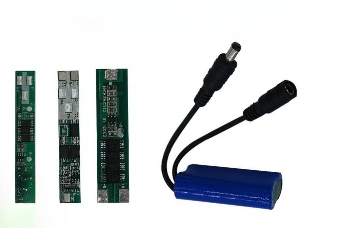 7.4 فولت 3000 مللي أمبير 18650 بطارية ليثيوم أيون للتدليك فراغ المتكلم ضوء LED - تكوين 2S مع دائرة الحماية