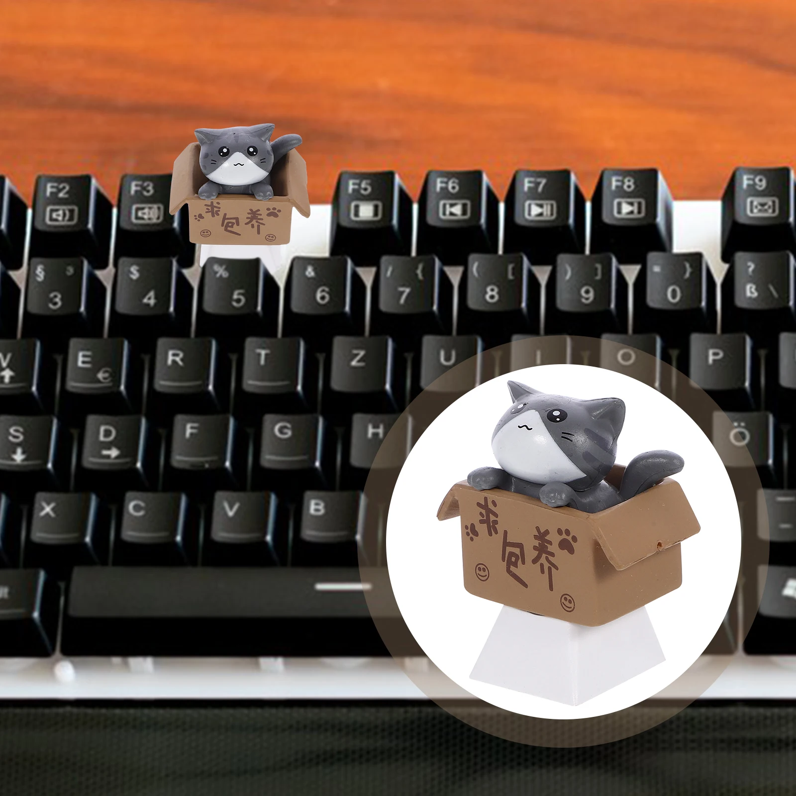

Cute Personalized Keycaps Custom R4 Profile Mechanical Keyboard Keys Cat Character Covers DIY Decoration Party for PC
