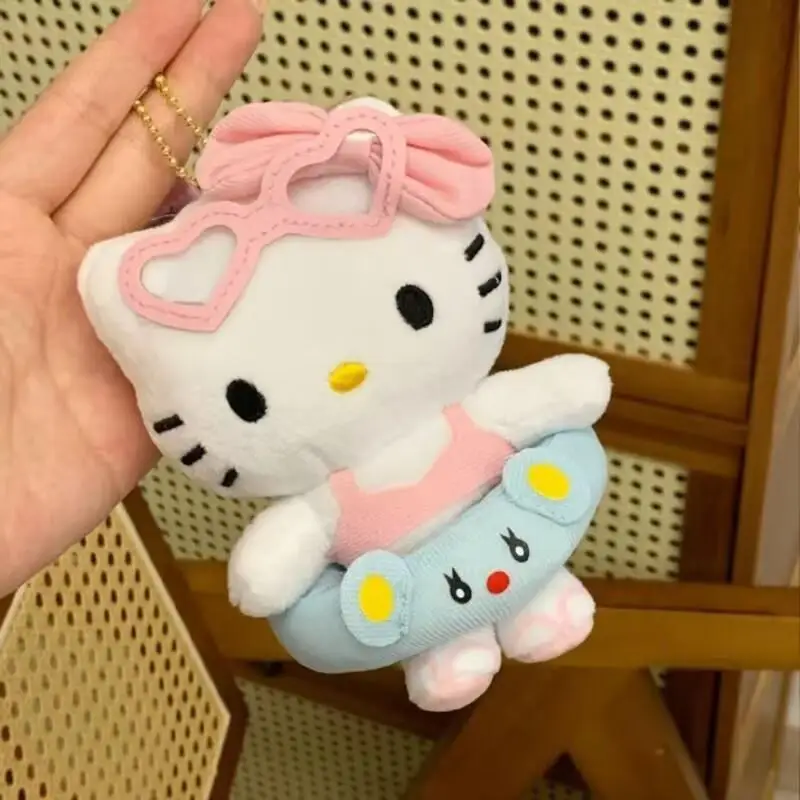 

Sanrio Hello Kitty плюшевая сумка для кукол, подвесные украшения, брелок Ragdoll, автомобильные подвески, настольные украшения, подарки на день рождения для девочек, игрушки