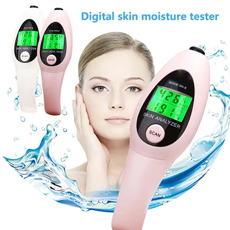 Display LCD digitale professionale umidità olio acqua analizzatore della pelle del viso rilevamento delle condizioni della pelle cura del viso salute Tester della pelle