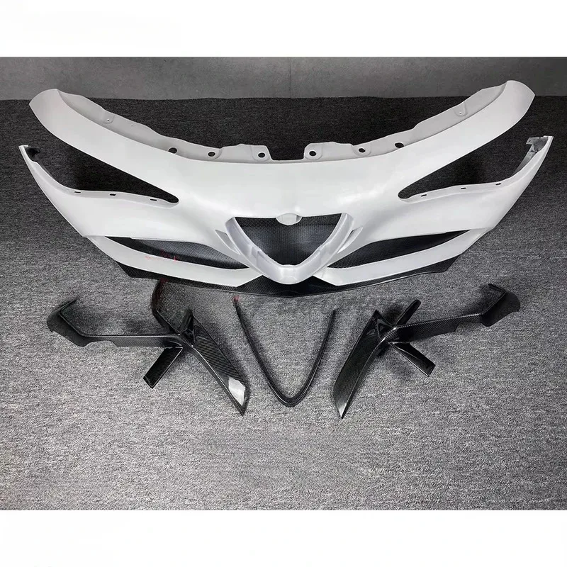 GTAM Style Carbon Fiber Front Bumper for Alfa Romeo Giulia BodyKit
