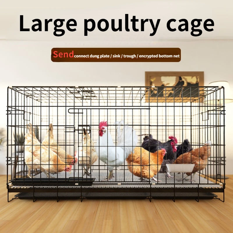 Large poultry cage rabbit accessories chicken goose duck house cat dog kennel indoor outdoor breeding cage easy to install