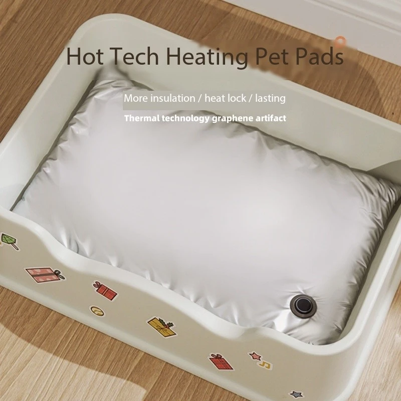 

Adjustable Temperature Heated Pet Bed Electric Thermostatically Controlled Cute Cats and Dogs Orthopedic Heating Pad