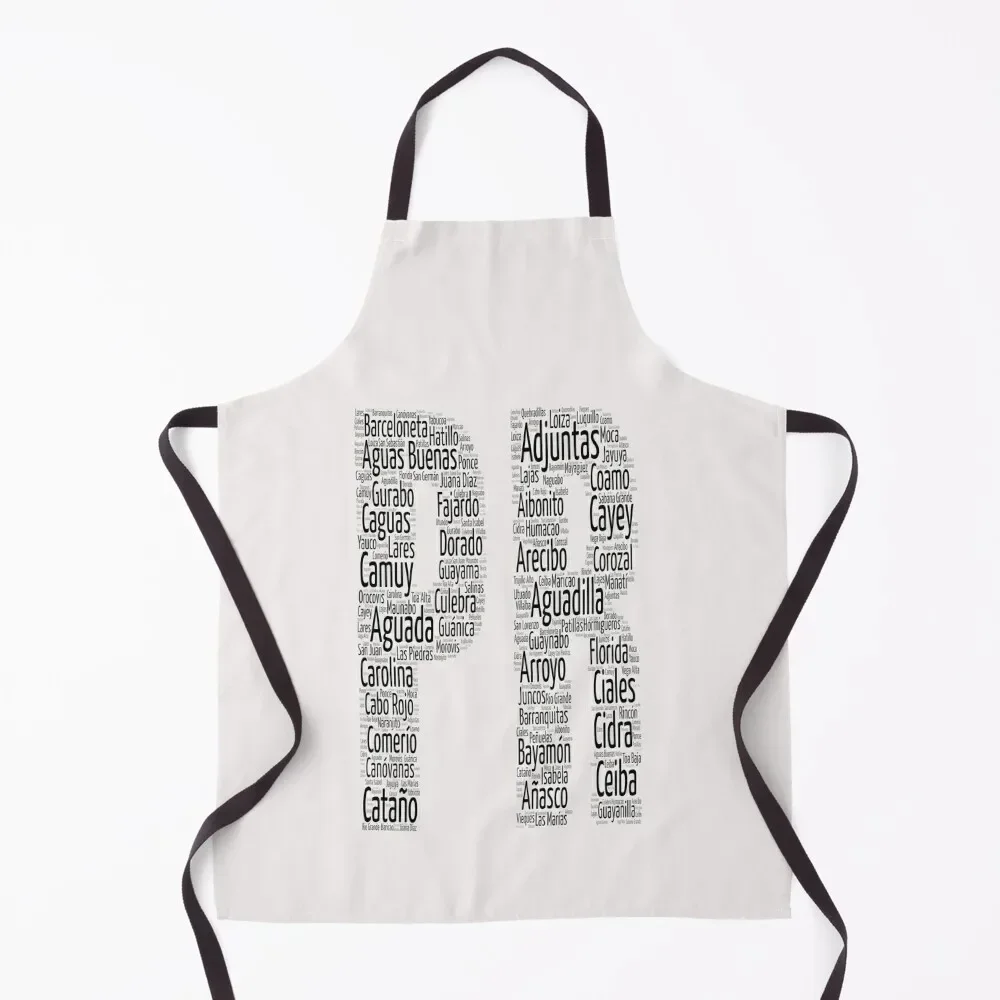 

Puerto Rican cities PR Apron Camping Woman Work Kitchen Supplies Idea Goods Apron