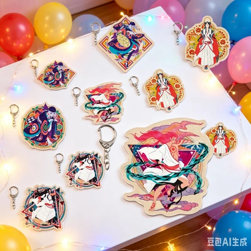 Backpack hanger - Anime Mononoke the Movie Figure Acrylic pendant Keychain 6cm 