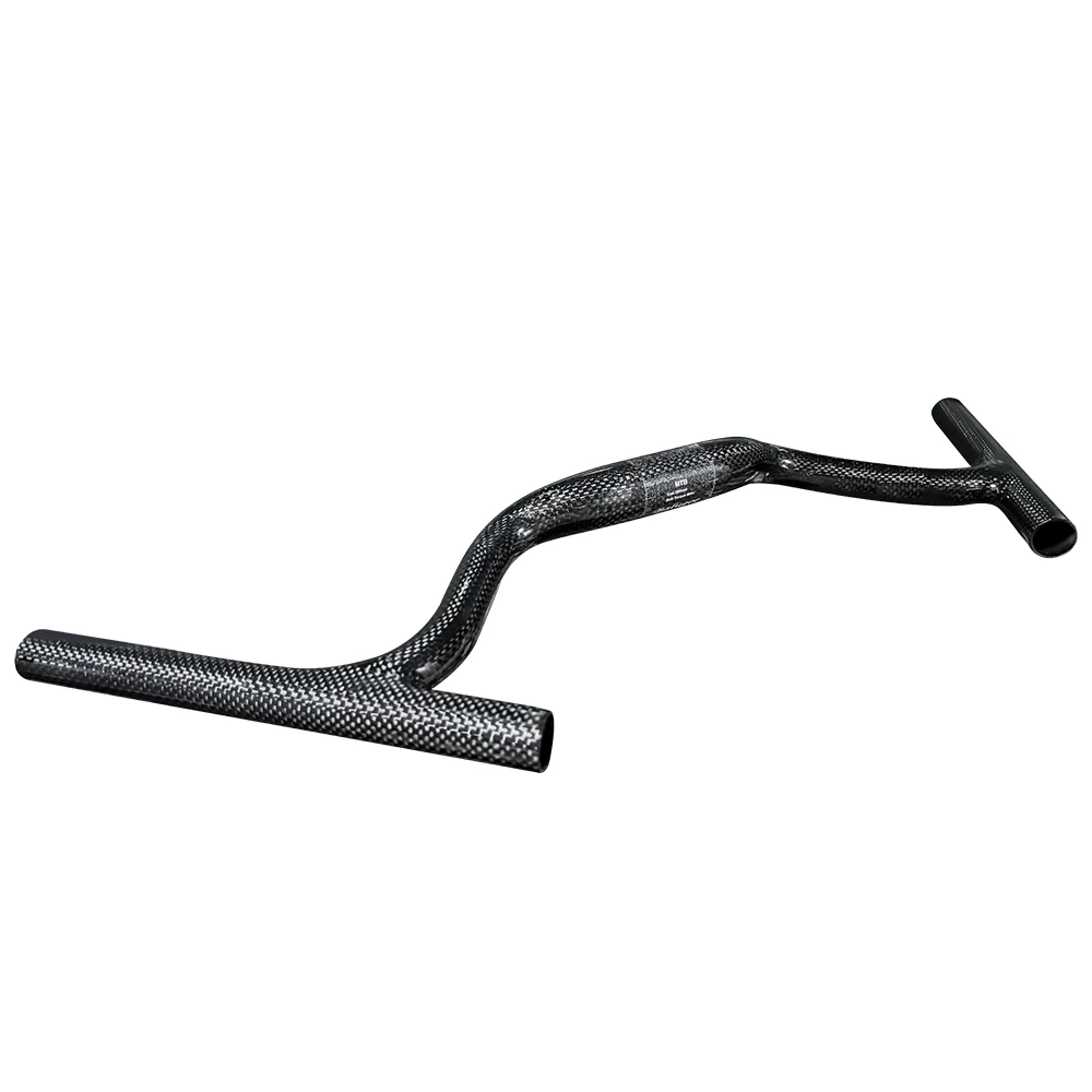 BALUGOE Hochsteife Carbonfaser-Mountainbike-Lenker, Modifikation, Upgrade, MTB-Lenker, Offroad-Fahrrad, 3K, 31,8 mm-22,2 mm – Detail 8