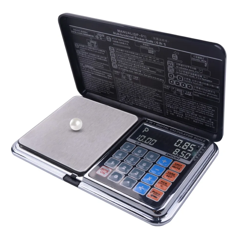 6 in 1 Multifunctional 0.01g/100g Precision Measurement Digital Electronic Scale