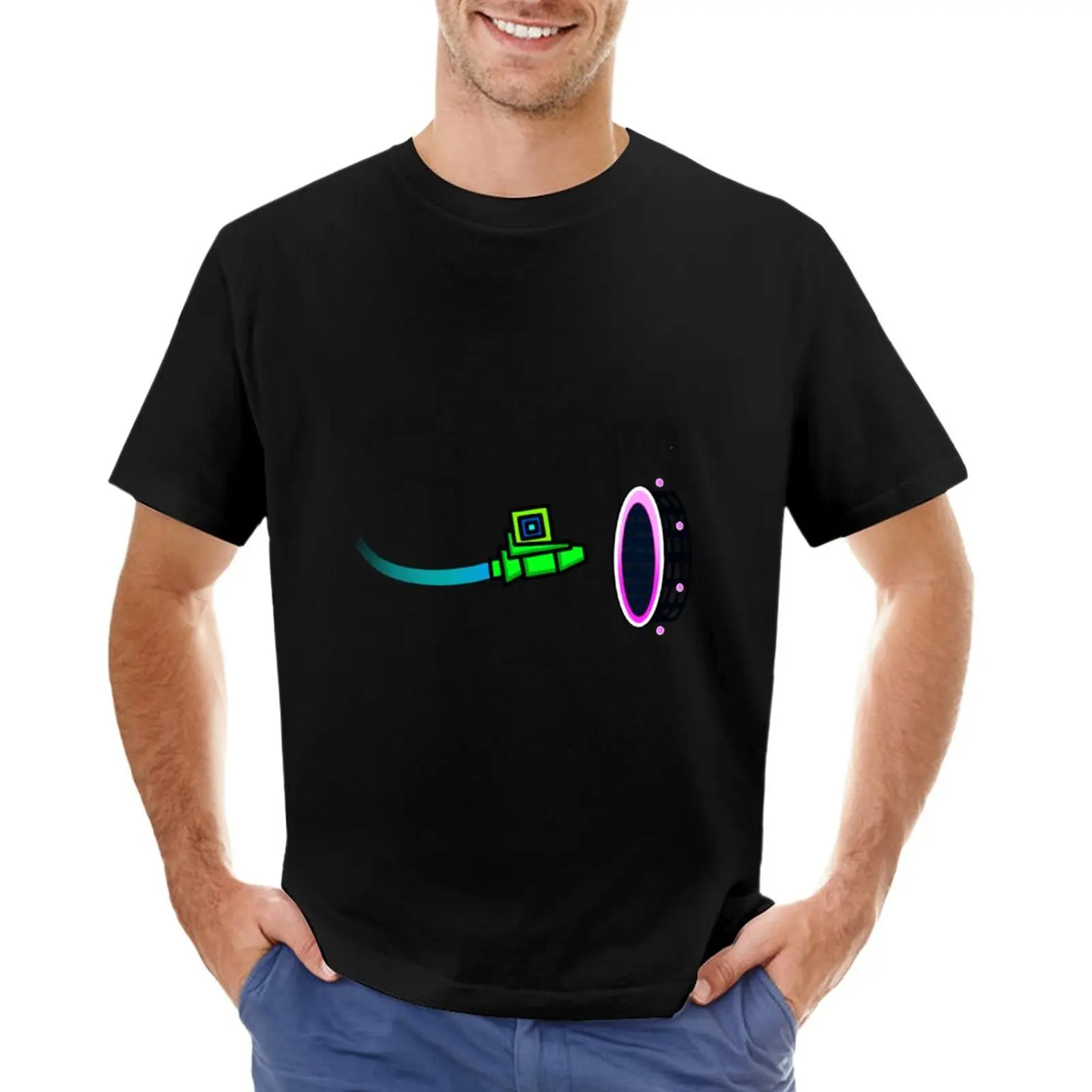 

Geometry Dash T-Shirt graphics kawaii clothes vintage clothes men t shirt