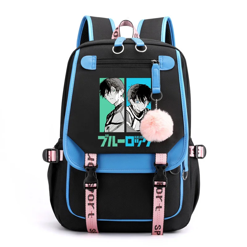 Ransel Harajuku pola Anime, ransel sekolah remaja, ransel USB kualitas tinggi, ransel Anime, tas punggung keren