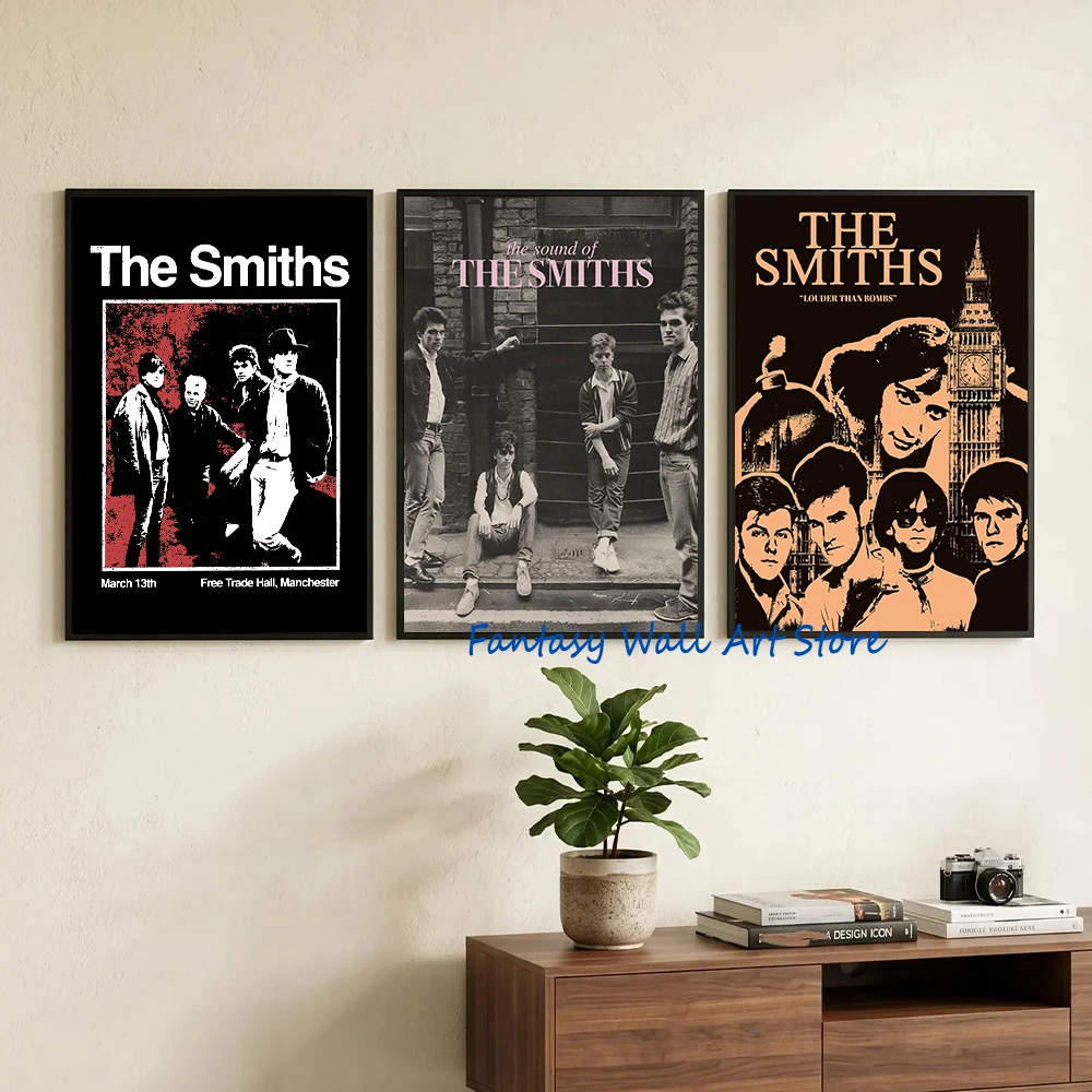 The Smiths Band Music Album The Queen Is Dead Poster Canvas Printing Music Rock Band Wall Art Pictures Home Bar Cafe Wall Decor