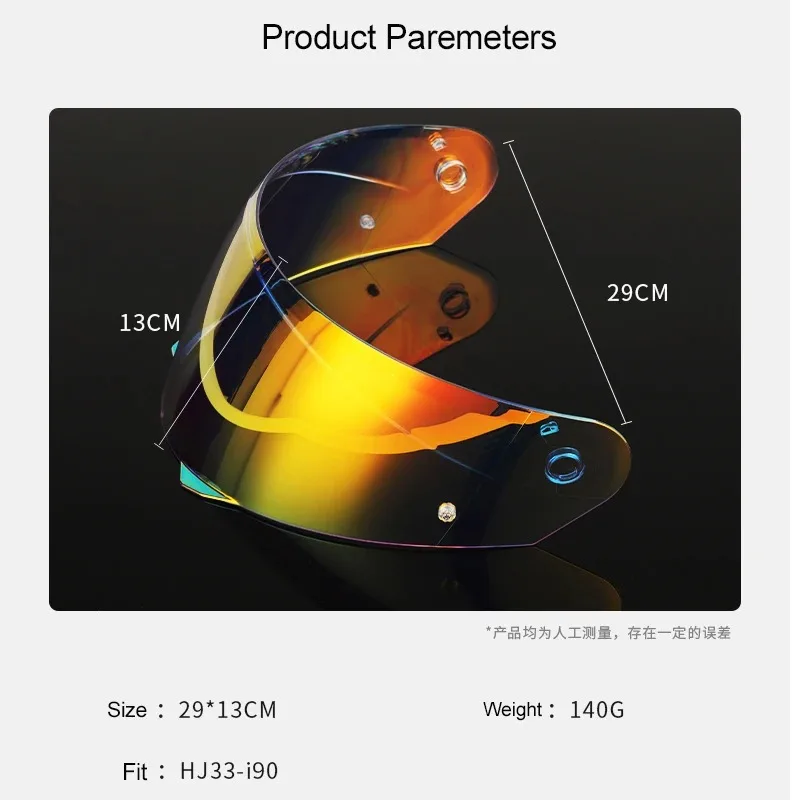 HJ-33 kask motocyklowy daszek dla HJC I90 akcesoria do kasku wymień dodatkowe osłony obiektywu ochrona UV okulary motocyklowe dla HJ33