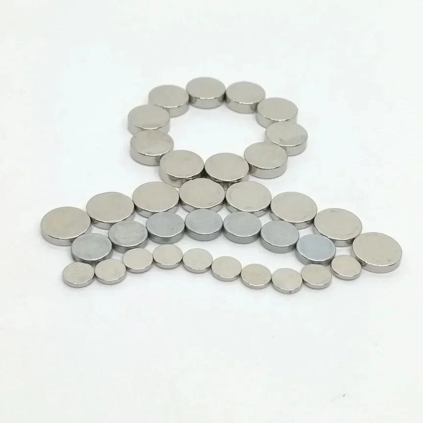 10 50PCS/LOT Disc N42 Radial Magnetization NdFeB Magnet 6*1 8*2 10*3  Strong Permanent Neodymium Magnets 6x2 8x1 8x3 10x1 10x2