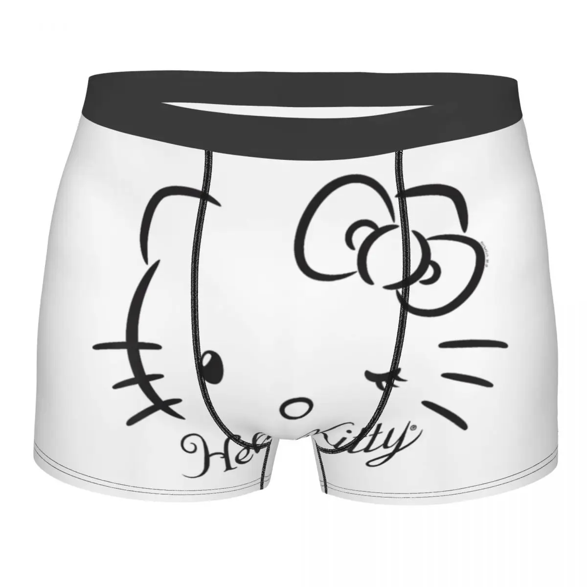 Custom Hello Kitty Winking Men Boxer slip comodo intimo stampato divertenti paniti traspiranti