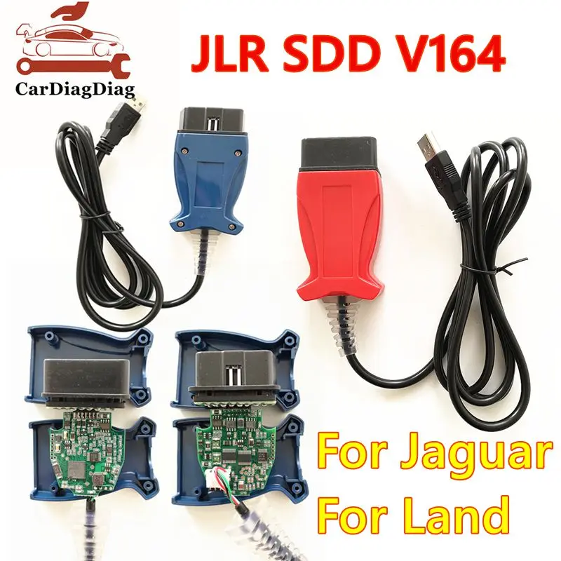 jlr-sdd-v164-obd2-診断ケーブルサポート-ジャガー用-ランドローバー用-自動診断ツール-多言語対応-ブルー-レッドハウジング