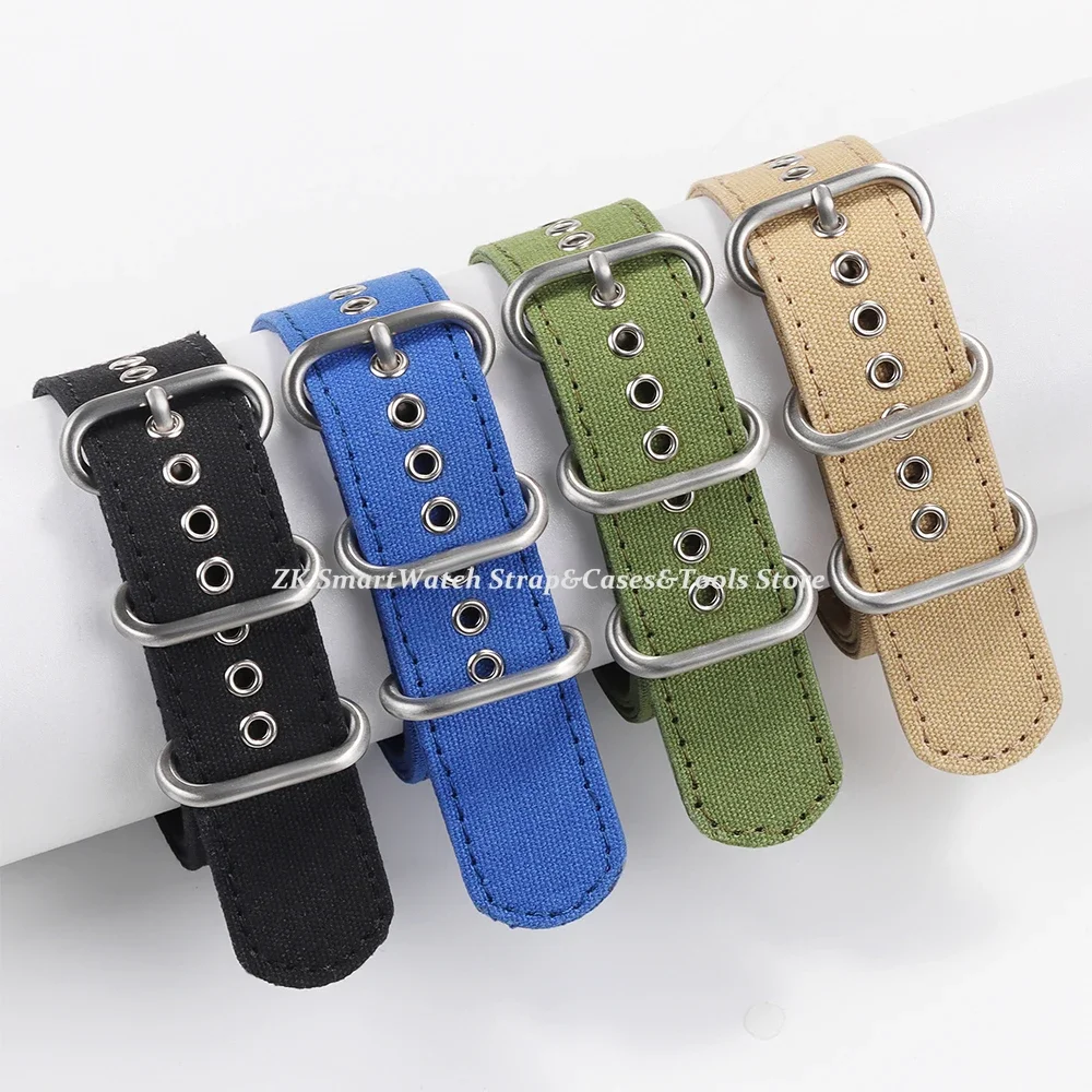 Ballistic Nylon Watchband for Omega Strap 18mm 20mm 22mm 24mm Army Sport Bracelet Belt Accessories Men&women Ring Buckle Bands