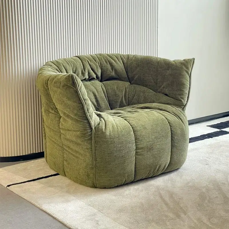 Lazy sofa chair designer Internet celebrity cream style single sofa home covering ancient home living room balcony leisure chair