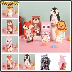 10pcs/lot Animal Cute Gift Bags Candy Bags Baby Shower Birthday Party Cookie Bags Bear Candy Box Greeting Cards Popular Rabbit