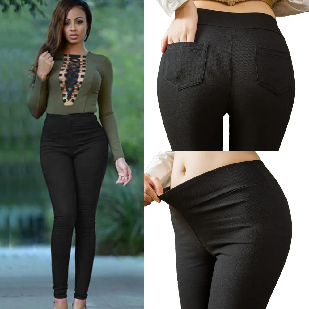 High Waist Slim Fit Nine-Tenths Pencil Pants Women's Casual Trousers Cross-Border Hot Sale Autumn Fashion Ladies' Bottoms