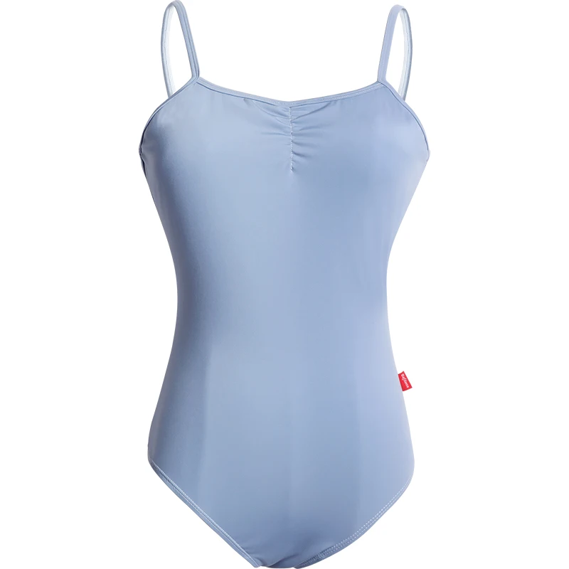 ثياب الباليه للنساء الكبار مفتوحة الظهر الرقص بروتيل الأزرق الباليه Dancewear مرونة الجمباز ثياب #4