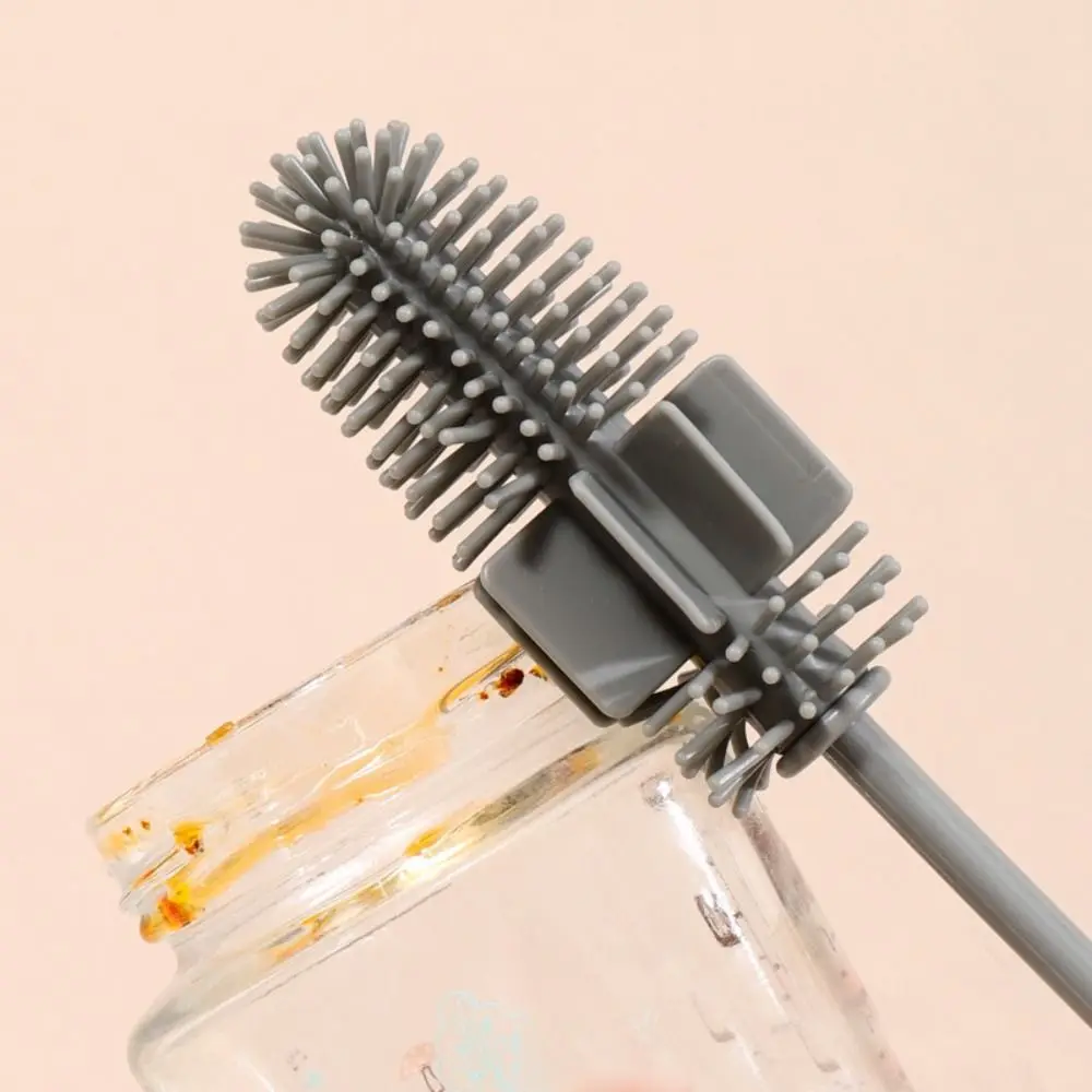 Silicone Sports Bottle Brush Long Handle 2