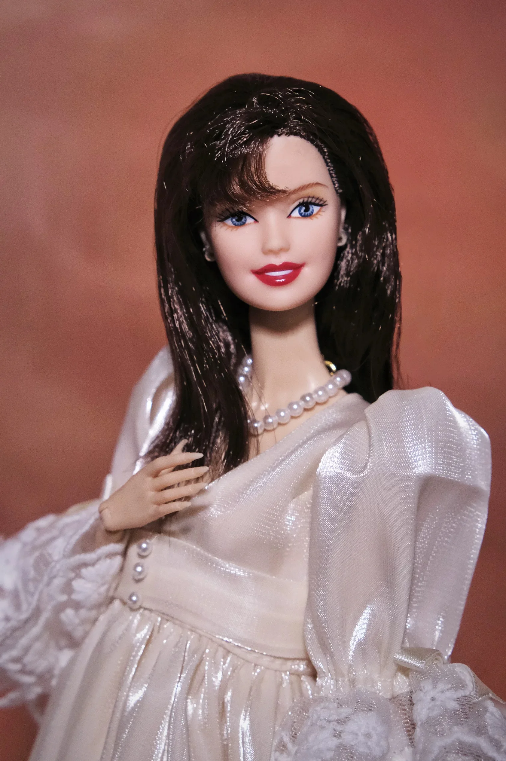 Luxury Beaded Glossy Retro Dress Senior Sense Evening Gowns For 1/6 Babi Supermodel Doll Dress Up 30cm Doll Clothes Accessories