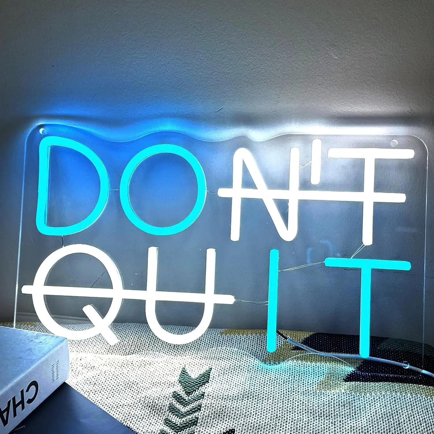 Do It Don't Quit Neon Sign For Wall Room Decor Motivational Wall Art LED Neon Light For Office Bar Gym Party Event Birthday Gift