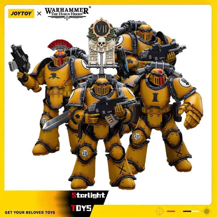 

JOYTOY 1/18 Action Figure Imperial Fists Legion Mklll Tactical Squad 4PCS Toy Model Gift