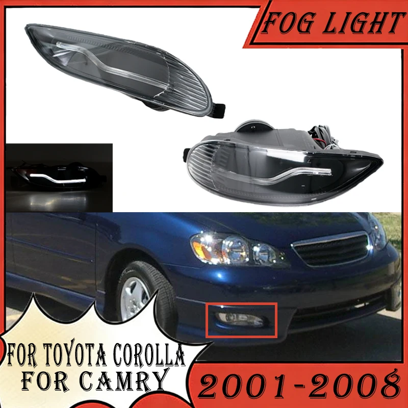 

For Toyota Corolla 2001 2002 2003 2004 2005 2006 2007 2008 For Camry 2002 2003 2004 Car LED Front Fog Light Headlight Fog Lamp
