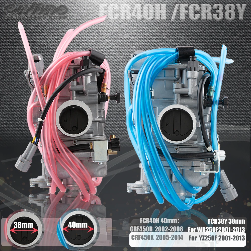 Motorcycle Carburetor FCR 38 40 38mm 40mm Slant Side Carburetor For CRF450R X WR250F YZ250F WR 250F CRF 450R For Suzuki Honda