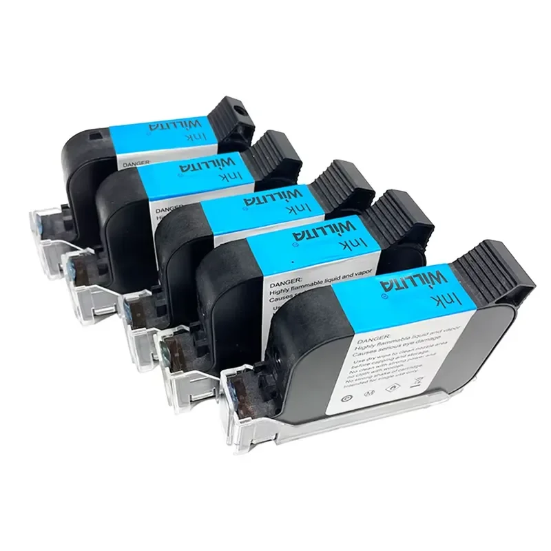 Original Solvent Black Ink Cartridge for Inkjet Batch Code Printers for Code Marking Print Machine