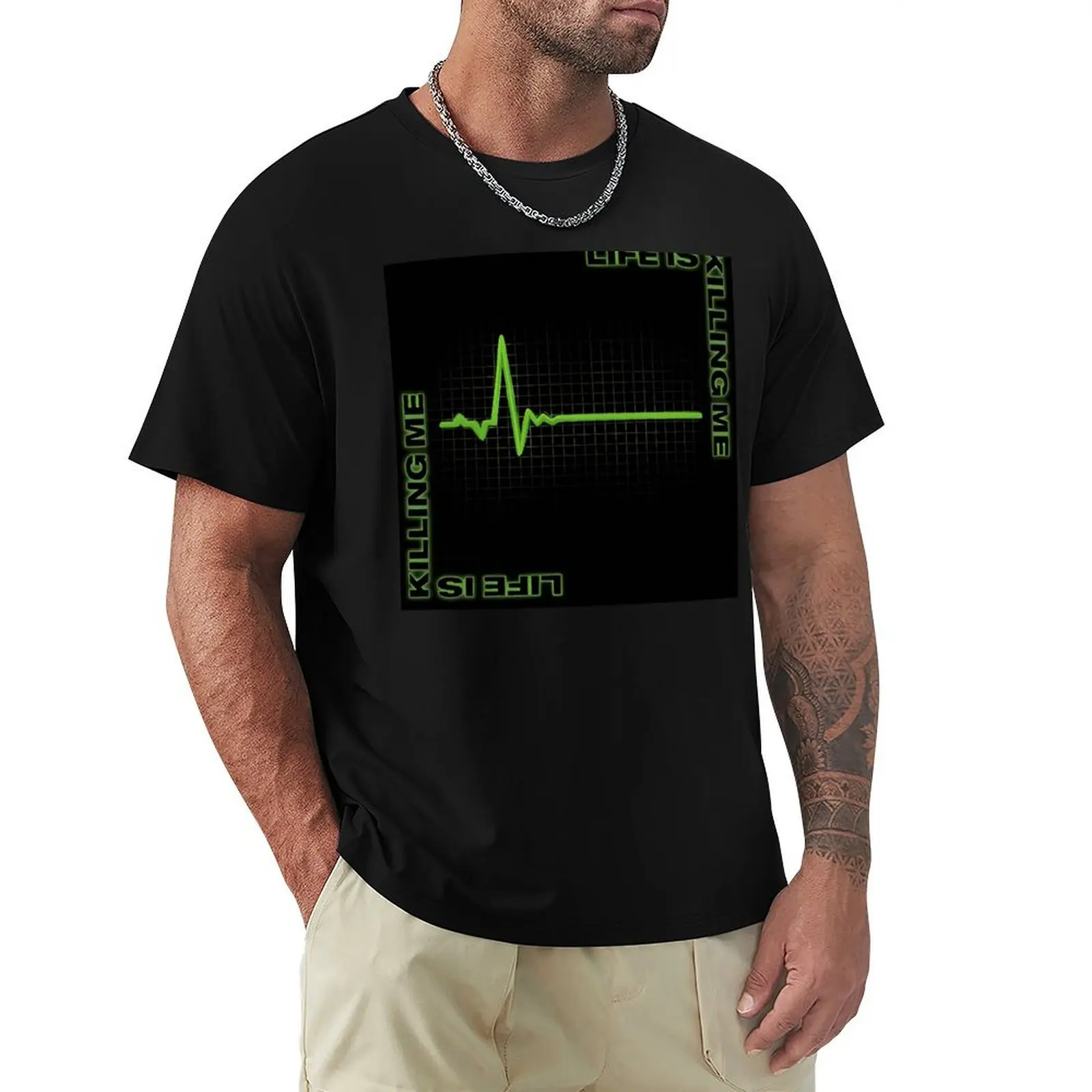 

Life Is Killing Me album rhythm T-Shirt Simple Casual Short Sleeve Tee
