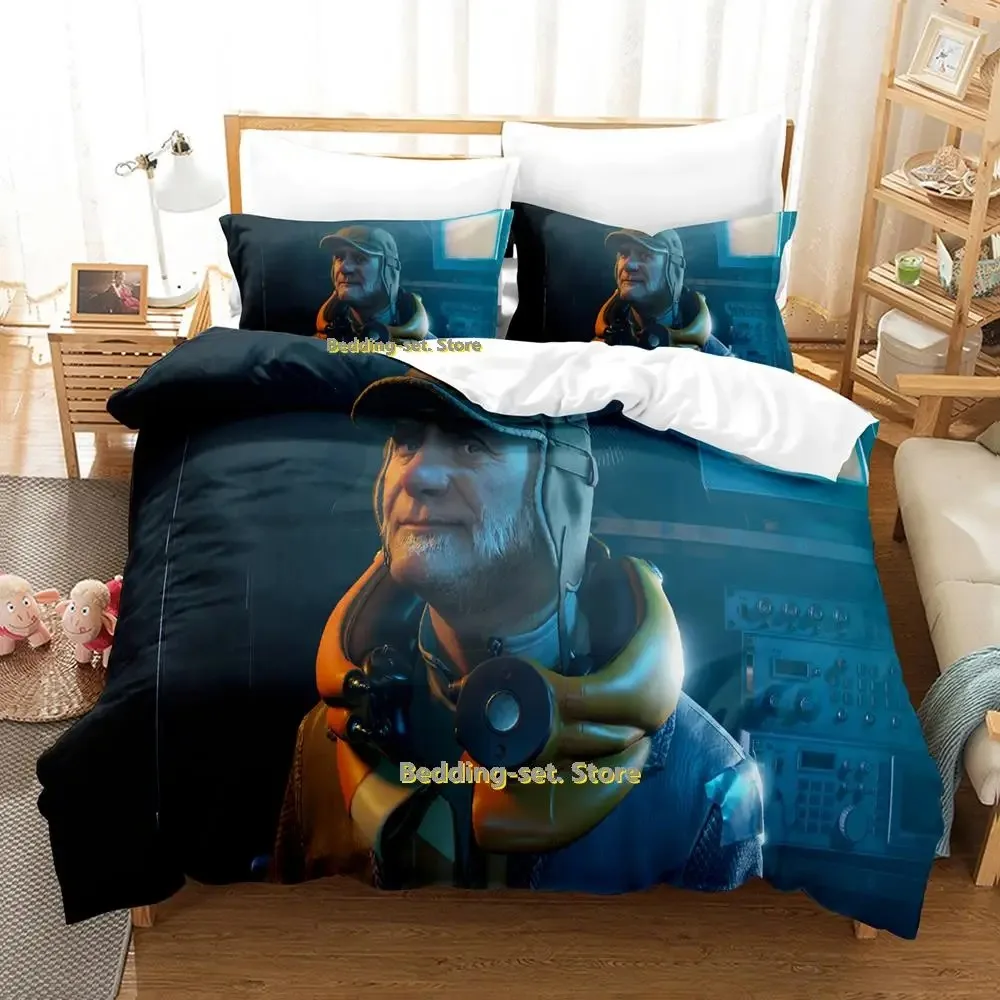 New Game Half-Life Alyx Bedding Set Single Twin Full Queen King Size Bed Set Adult Kid Bedroom Duvetcover Sets Anime Bed