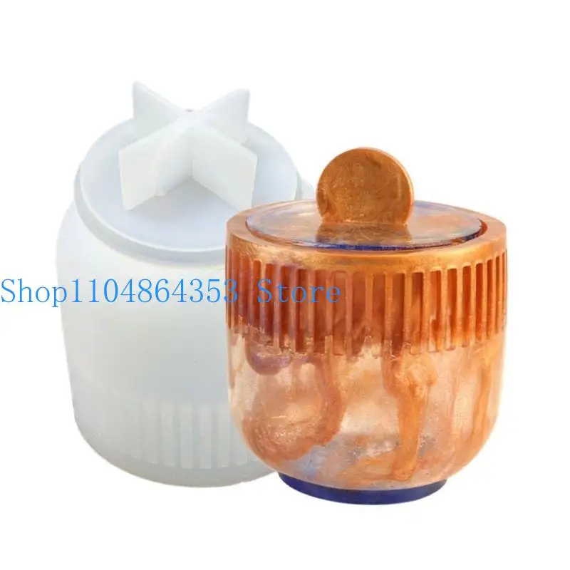 

652F полосатый ящик для хранения, формы для литья из смолы, подарок для любителей рукоделия