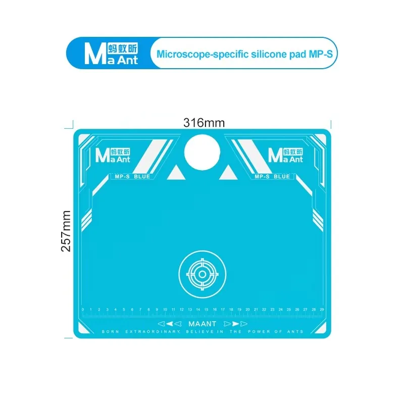 MaAnt MP-L/S Mikroskop-Silikon-Arbeitsunterlage, hochelastische, hitzebeständige Lötmatte für die Reparatur von Mobiltelefonen bei hohen Temperaturen. – Detail 6