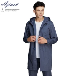 Electromagnetic radiation protective hooded overcoat EMC laboratory, Electrical equipment maintenance EMF shielding work clothes