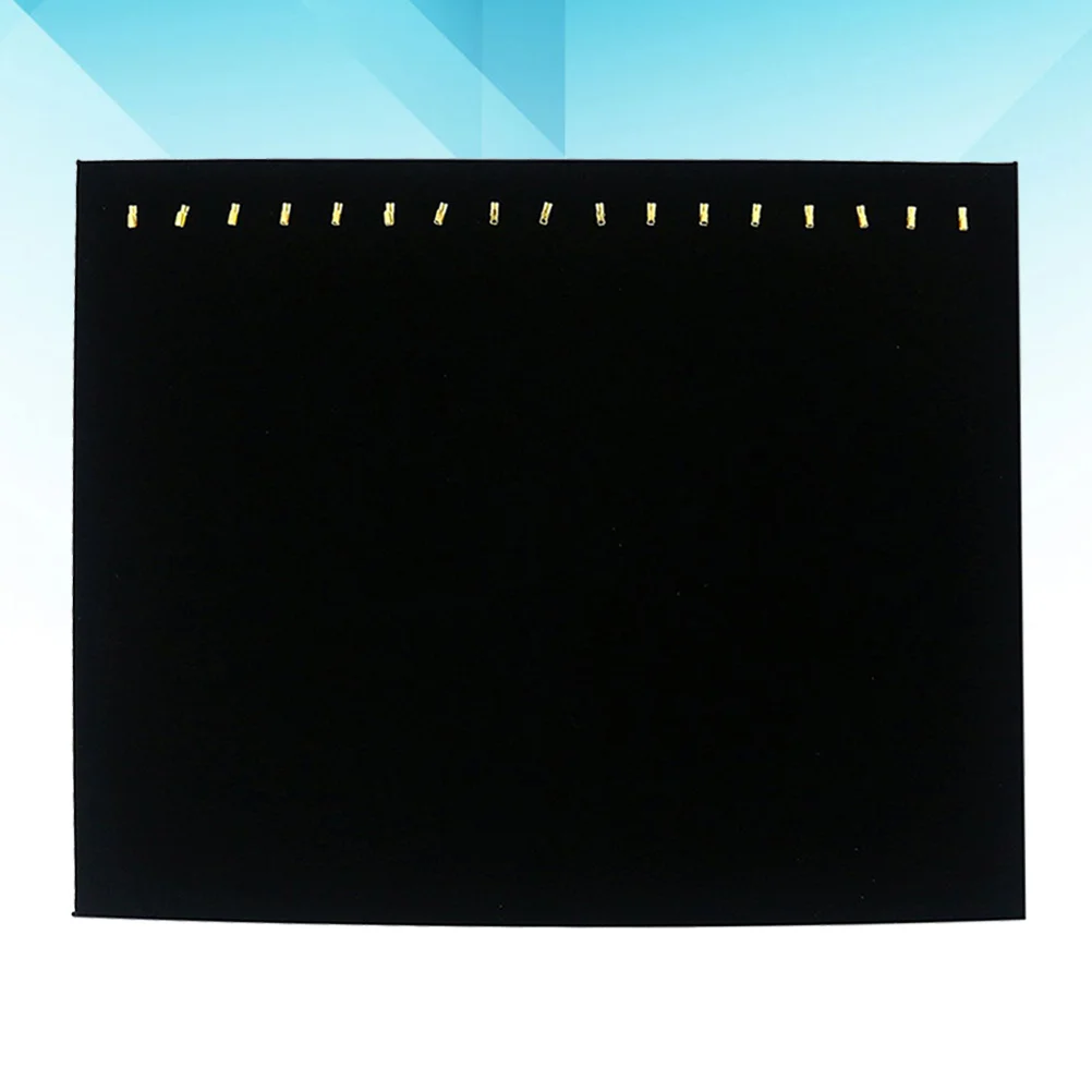 1 pz nero imbottito cavalletto collana rack espositore in fibra di legno gioielli organizzatore braccialetto pendente supporto gioielli rack