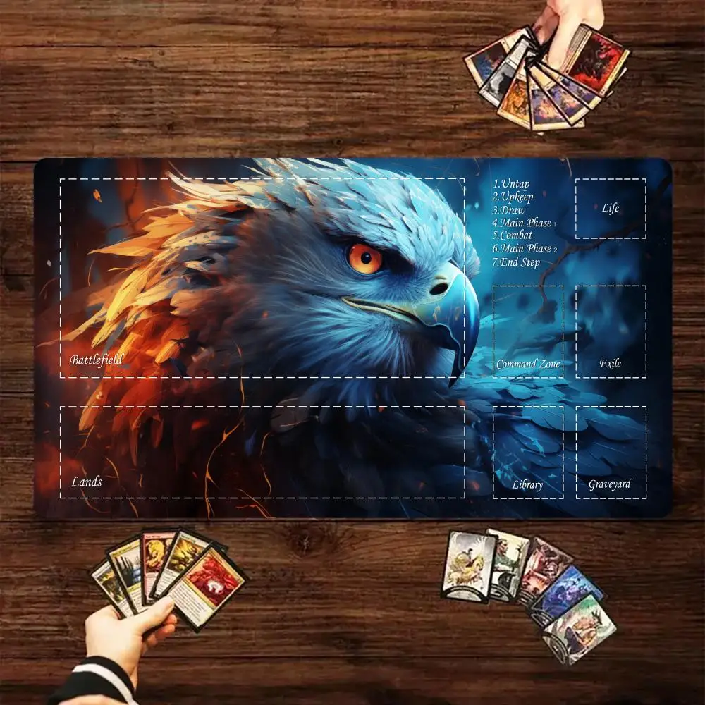 

Magic card playmat with zone Creative illustration design mtg Playmat Desk Mat gamer expansion gaming mouse pad office desk mat