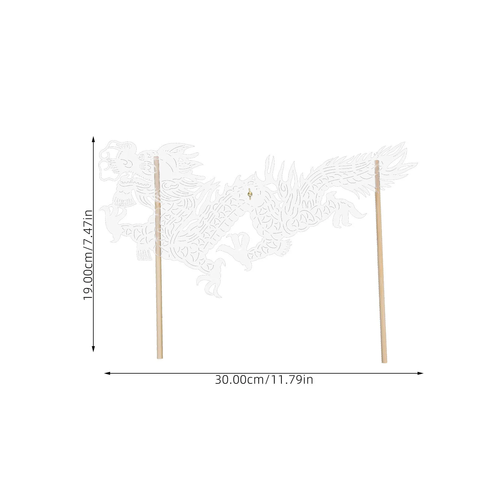 หุ่นมือมังกรจีนแบบดั้งเดิม ชุดทำเองสำหรับการแสดงเงา ตกแต่งงานเทศกาล ฉลองเฉลิมฉลอง สร้างเสริมการเรียนรู้วัฒนธรรม